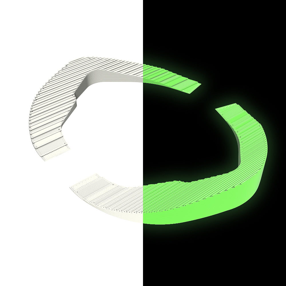 DJI Goggles V1/V2 Side Spacers TPU 3D Printed Blue Glow IN The Dark