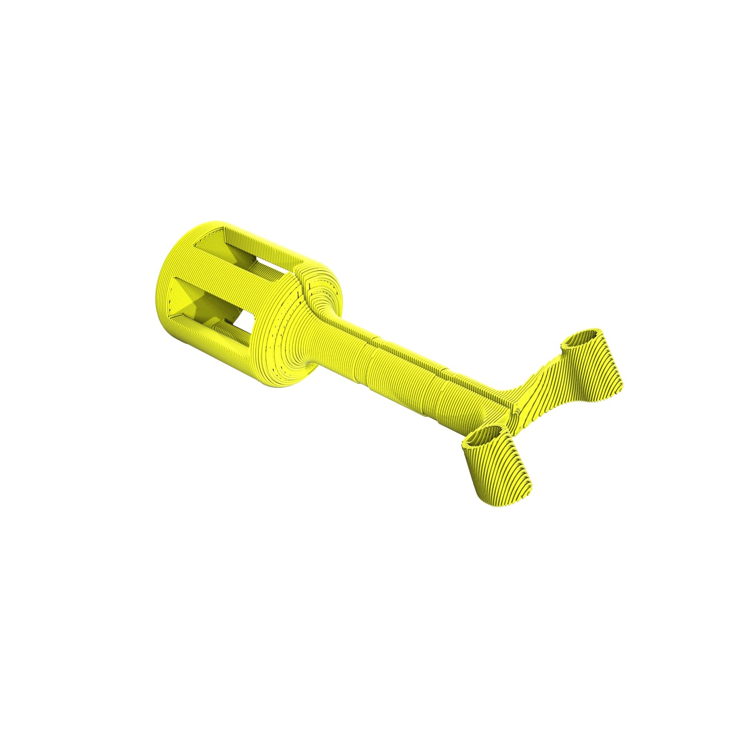 DJI O3 AirUnit Antenna Mount 3D Printed TPU Neon Yellow