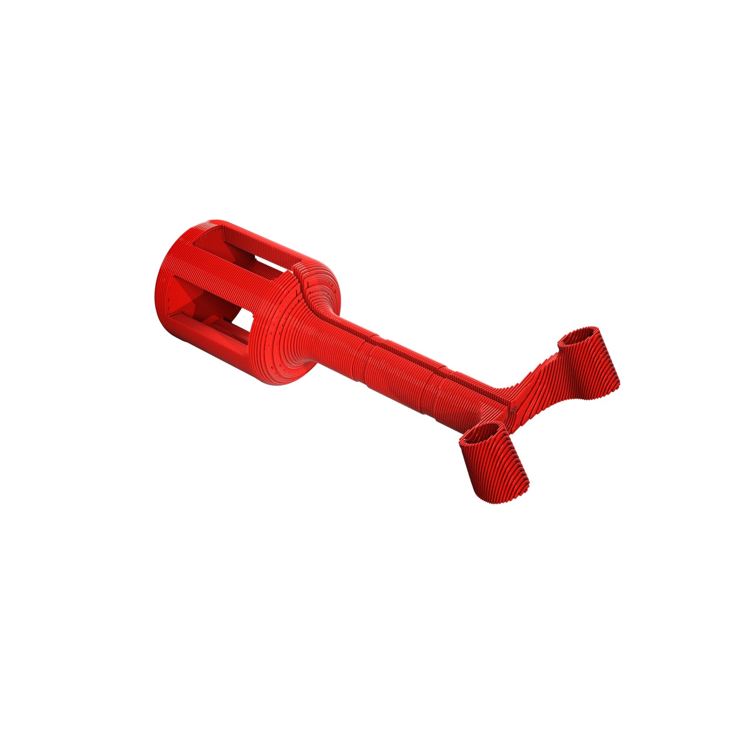 DJI O3 AirUnit Antenna Mount 3D Printed TPU Red