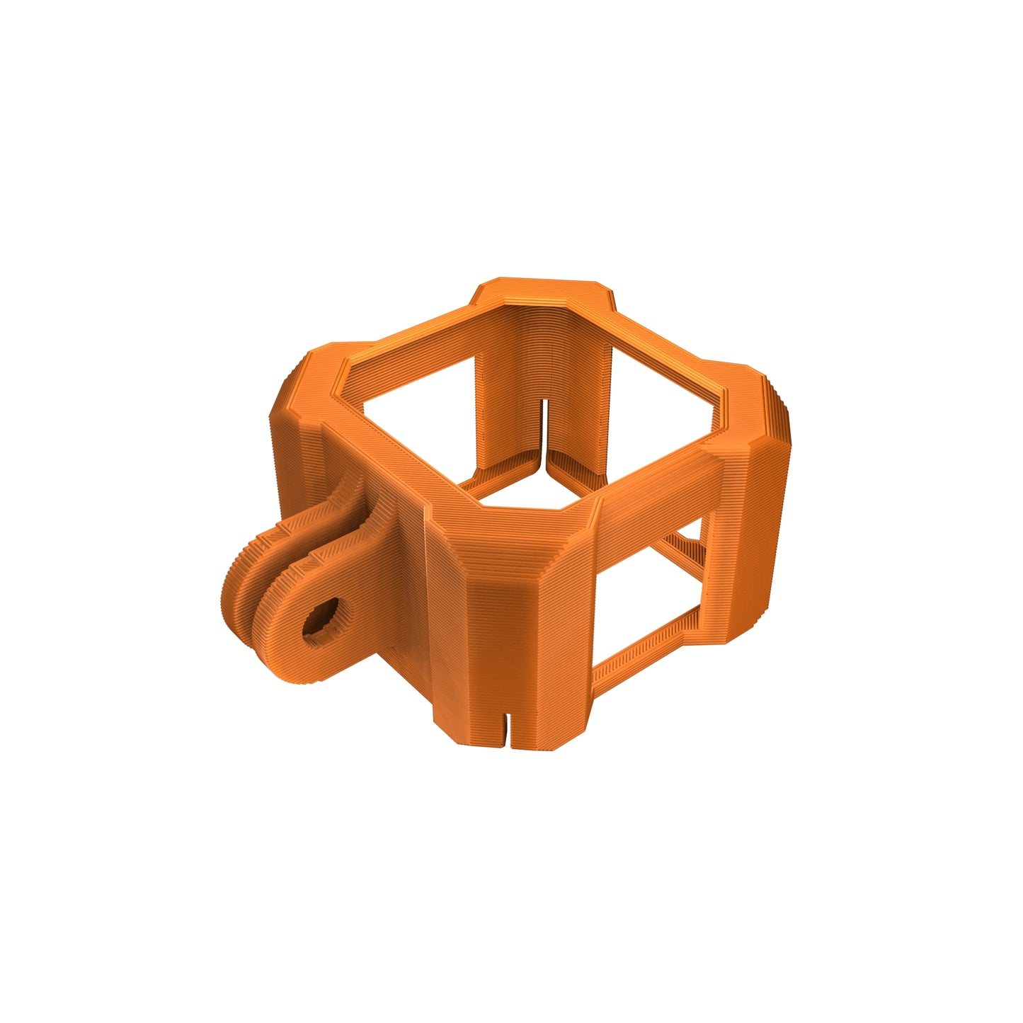 DJI Action 2 FPV Camera Case TPU Orange 3D Printed Guard Protection