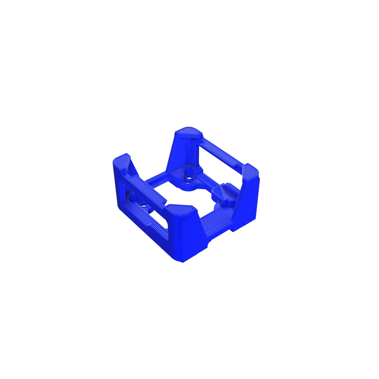 FPV DJI O3 20x20 and 25.5x25.5 Mounting Adapter Case 3D Printed TPU Blue