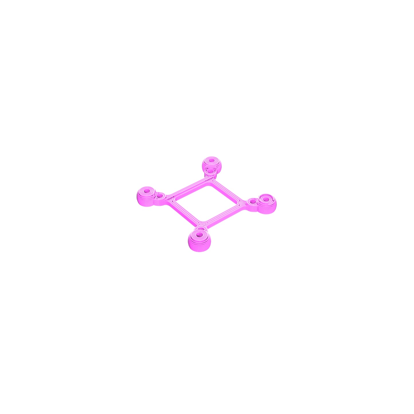 DJI O3 20x20 Mounting Adapter TPU 3D Printed Pink