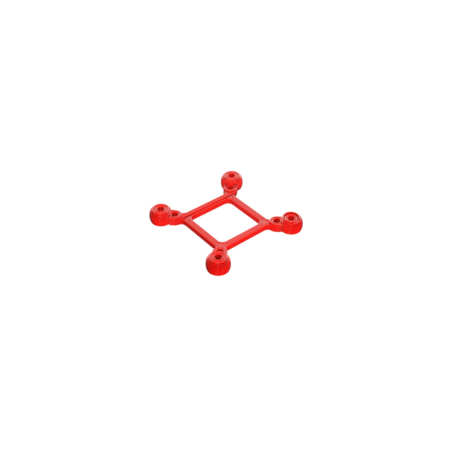 DJI O3 20x20 Mounting Adapter TPU 3D Printed Red