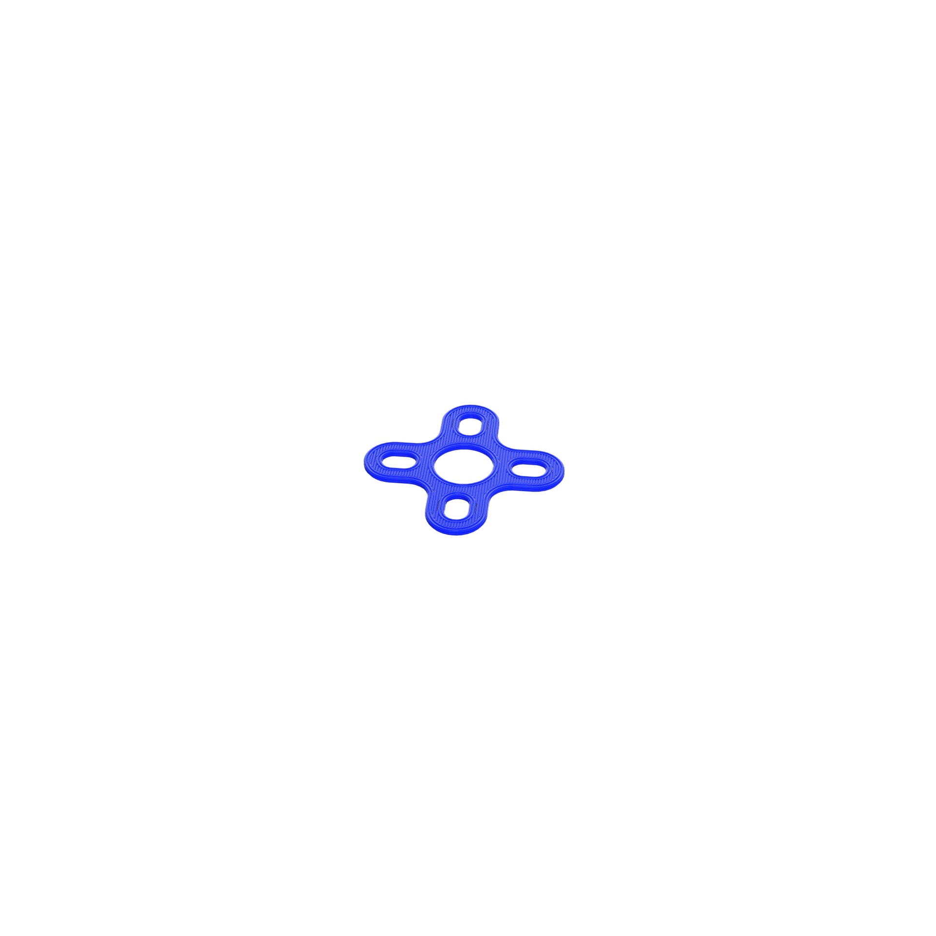 FPV Custom Soft Mount for FPV Motor for 17x17 or 19x19 FPV Motor TPU 3D Printed Blue