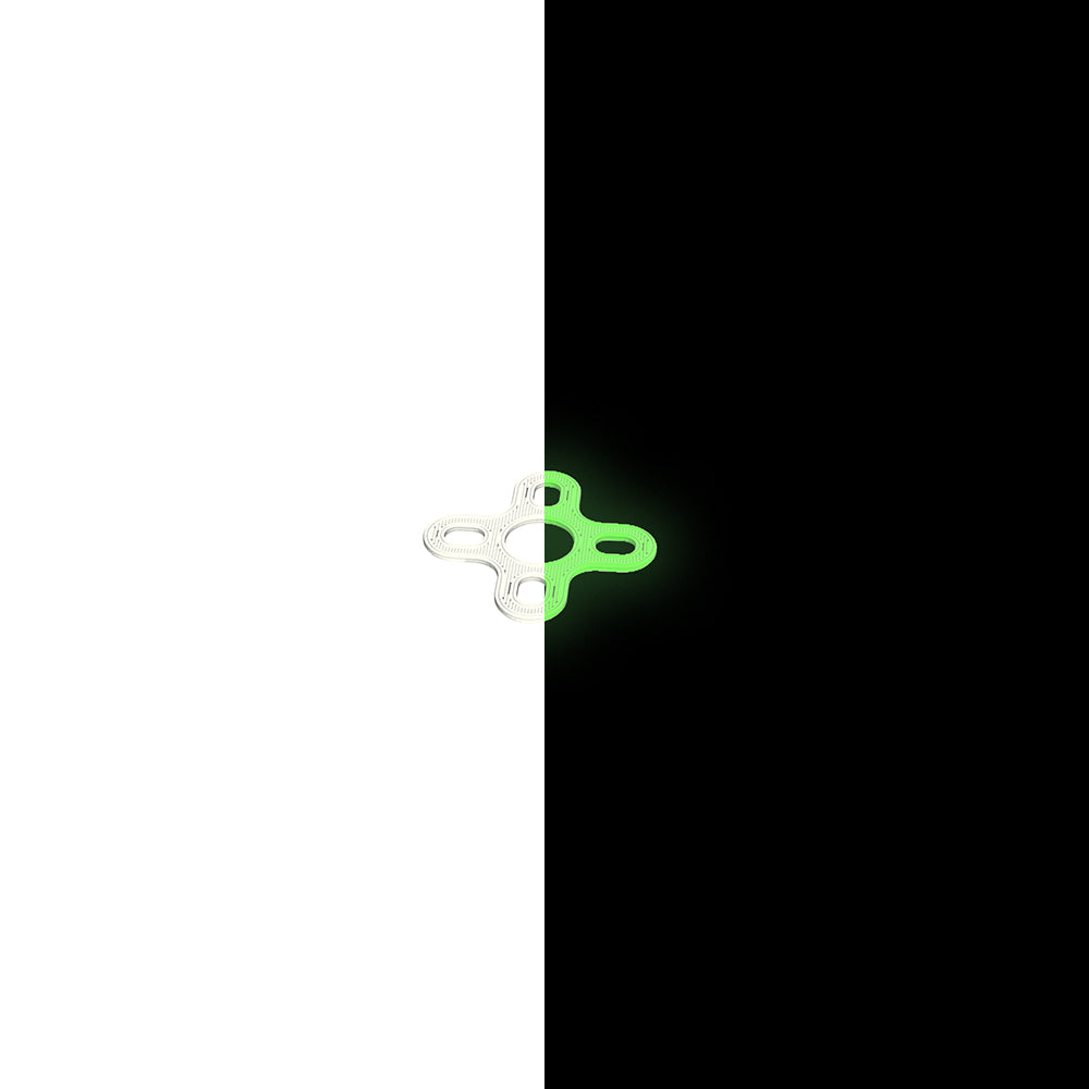 FPV Custom Soft Mount for FPV Motor for 16x16 or 19x19 FPV Motor TPU 3D Printed Transparent Glow In The Dark