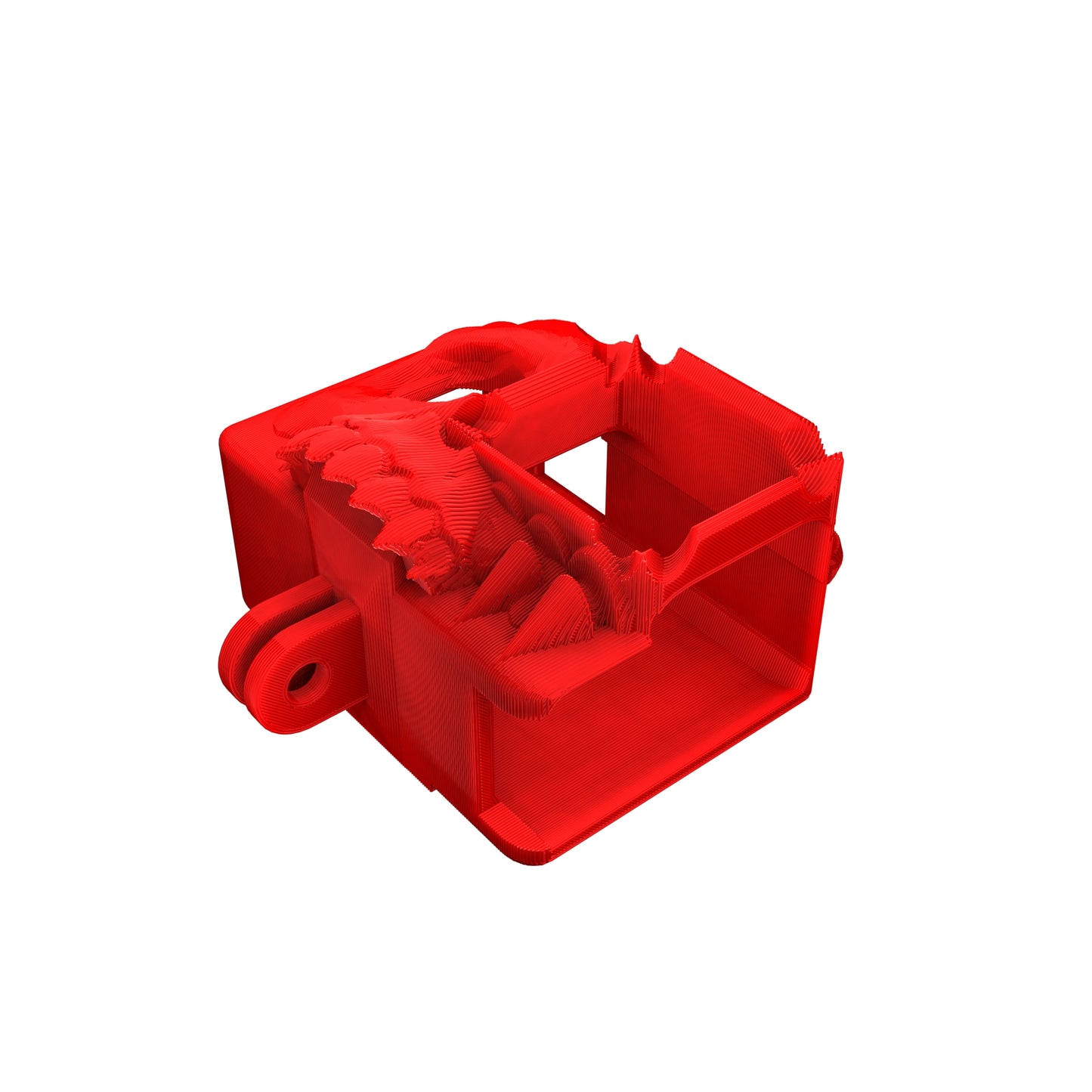 GoPro 5 6 7 Hero Black Skull Case Red FPV Camera Case Mount
