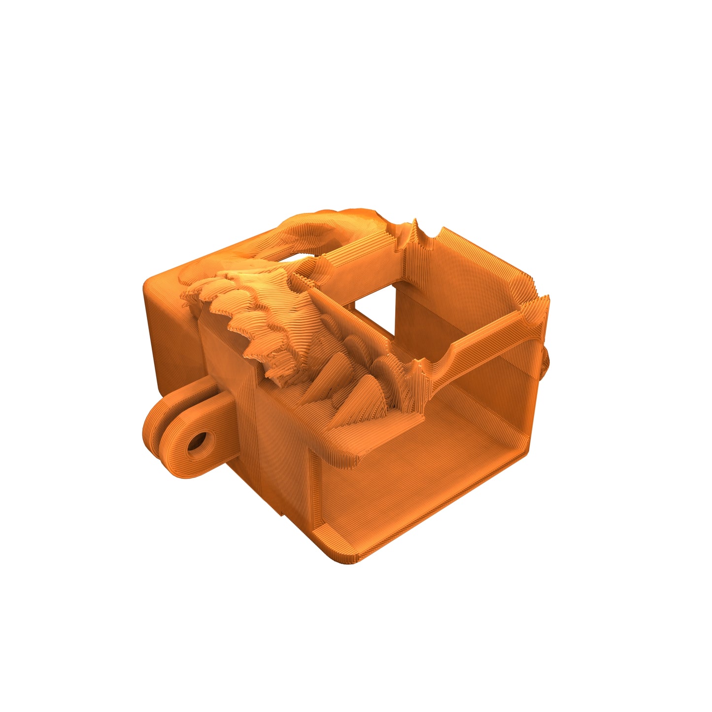 GoPro 5 6 7 Hero Black Skull Case 3D Printed FPV Part