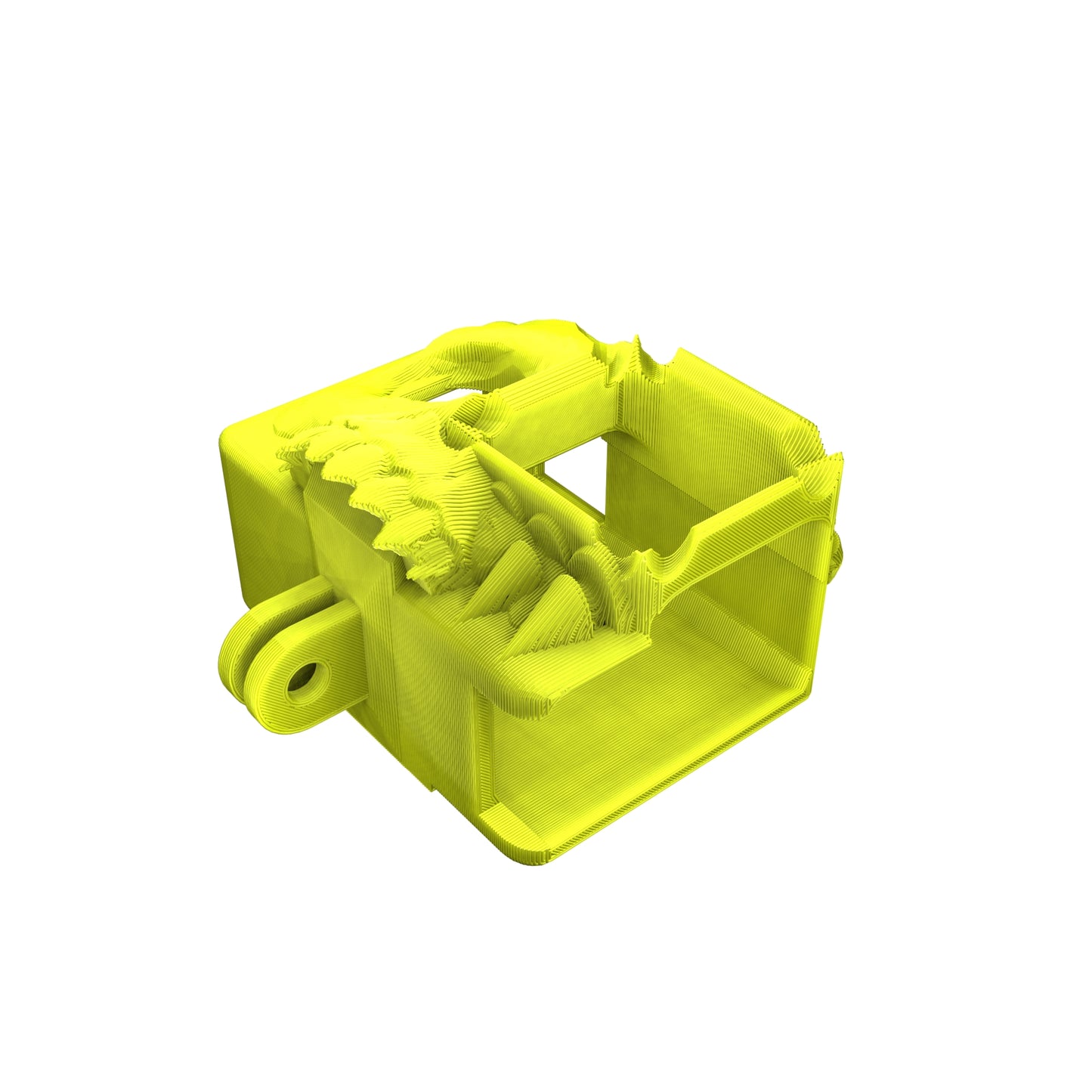 GoPro 5 6 7 Hero Black Skull Case Neon Yellow FPV Camera Mount