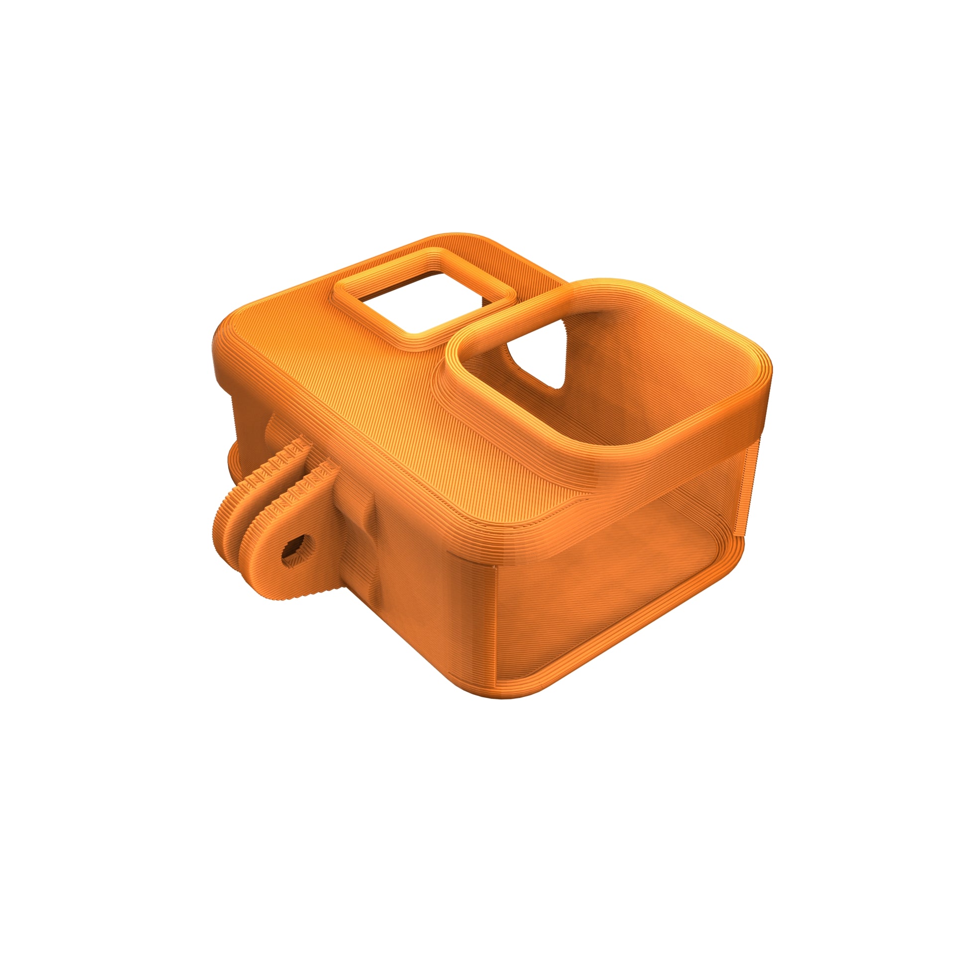 GoPro Hero 8 Regular FPV Case Orange FPV Camera Mount
