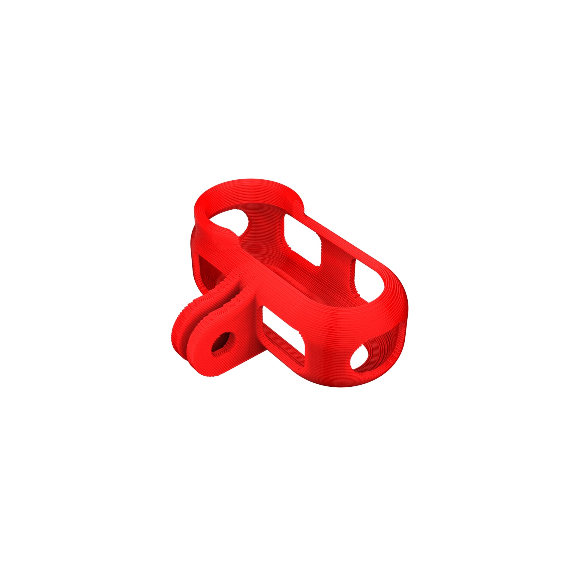 Insta360 Go 2 Regular Camera Case Red FPV 3D Printed Part