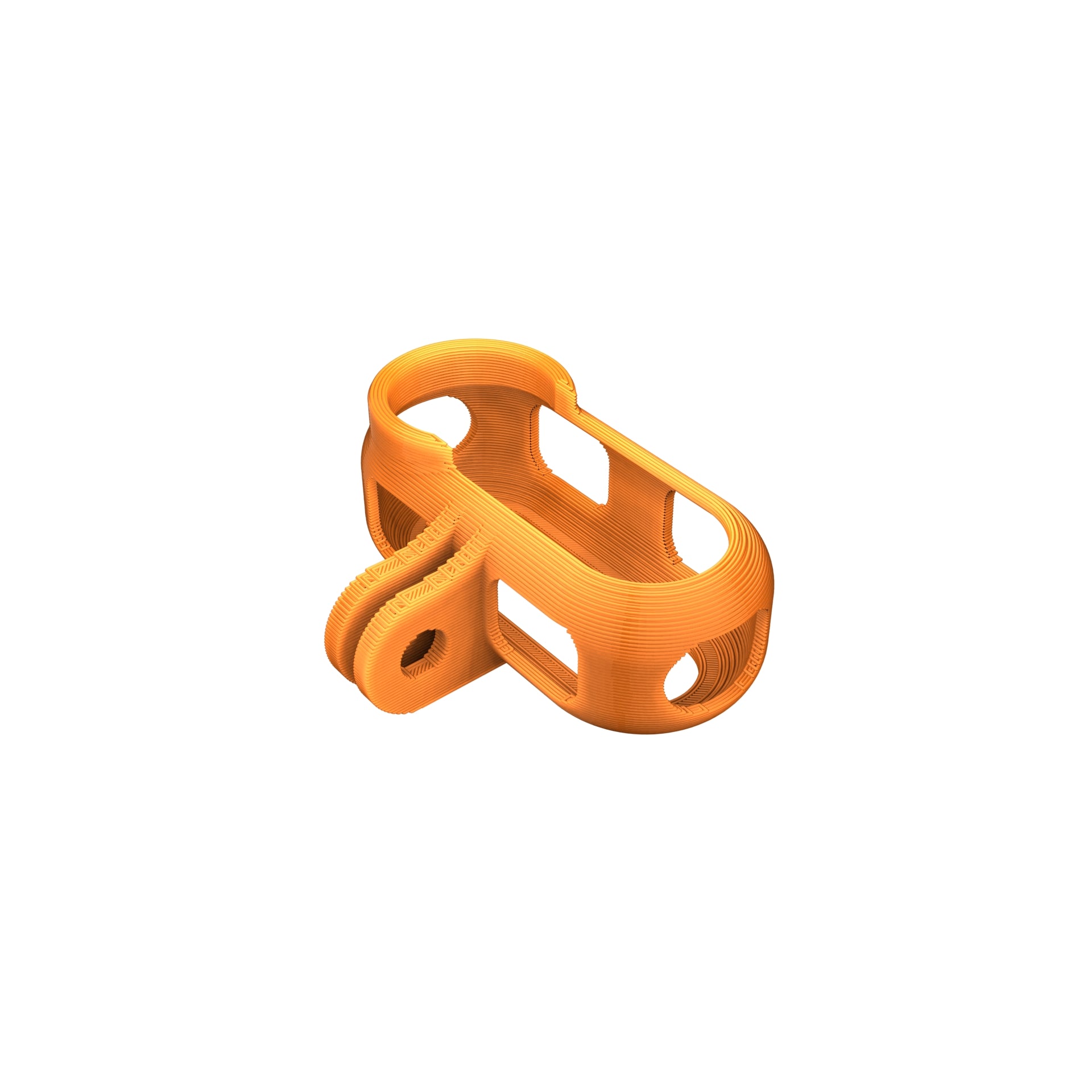 Insta360 Go 2 Regular Camera Case Orange TPU 3D Printed Part