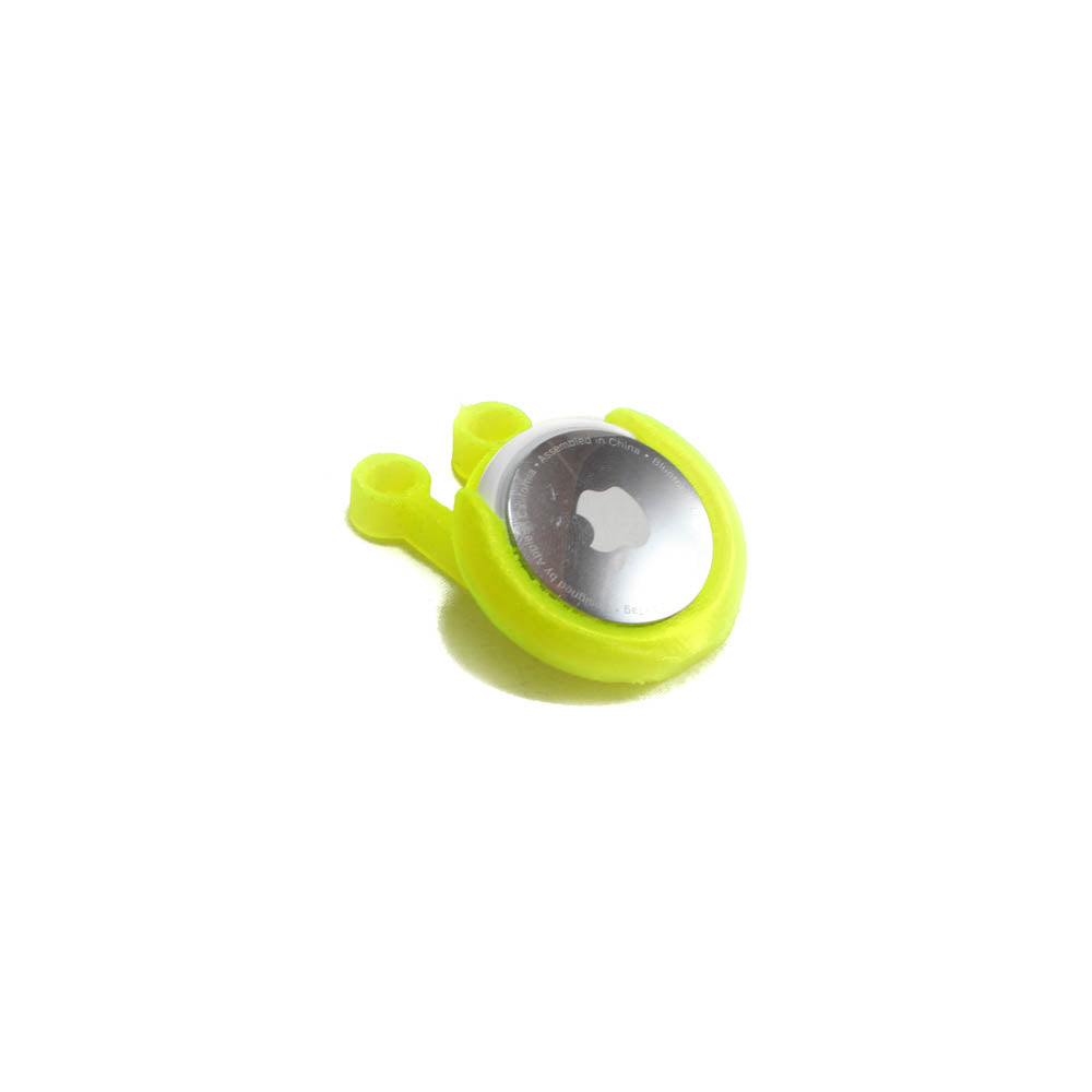 fpv drone apple airtag crossfire mount neon yellow