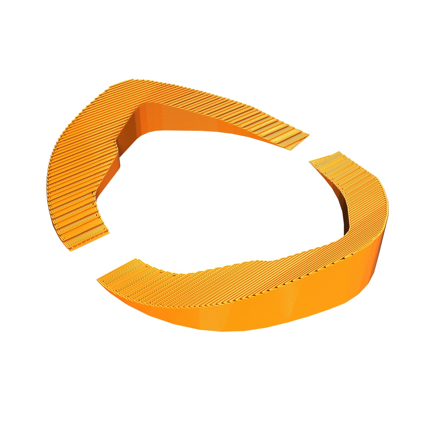 DJI Goggles V1/V2 Side Spacers TPU 3D Printed Orange