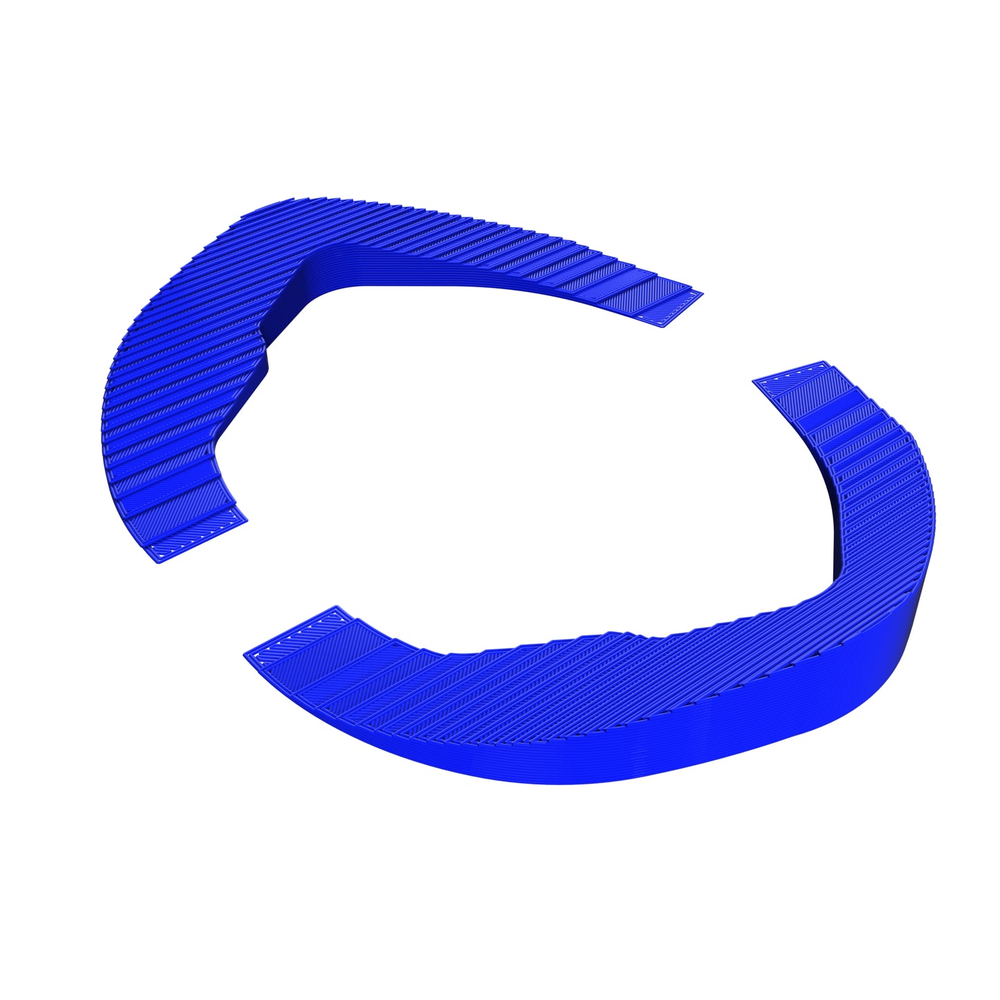 DJI Goggles V1/V2 Side Spacers TPU 3D Printed Blue