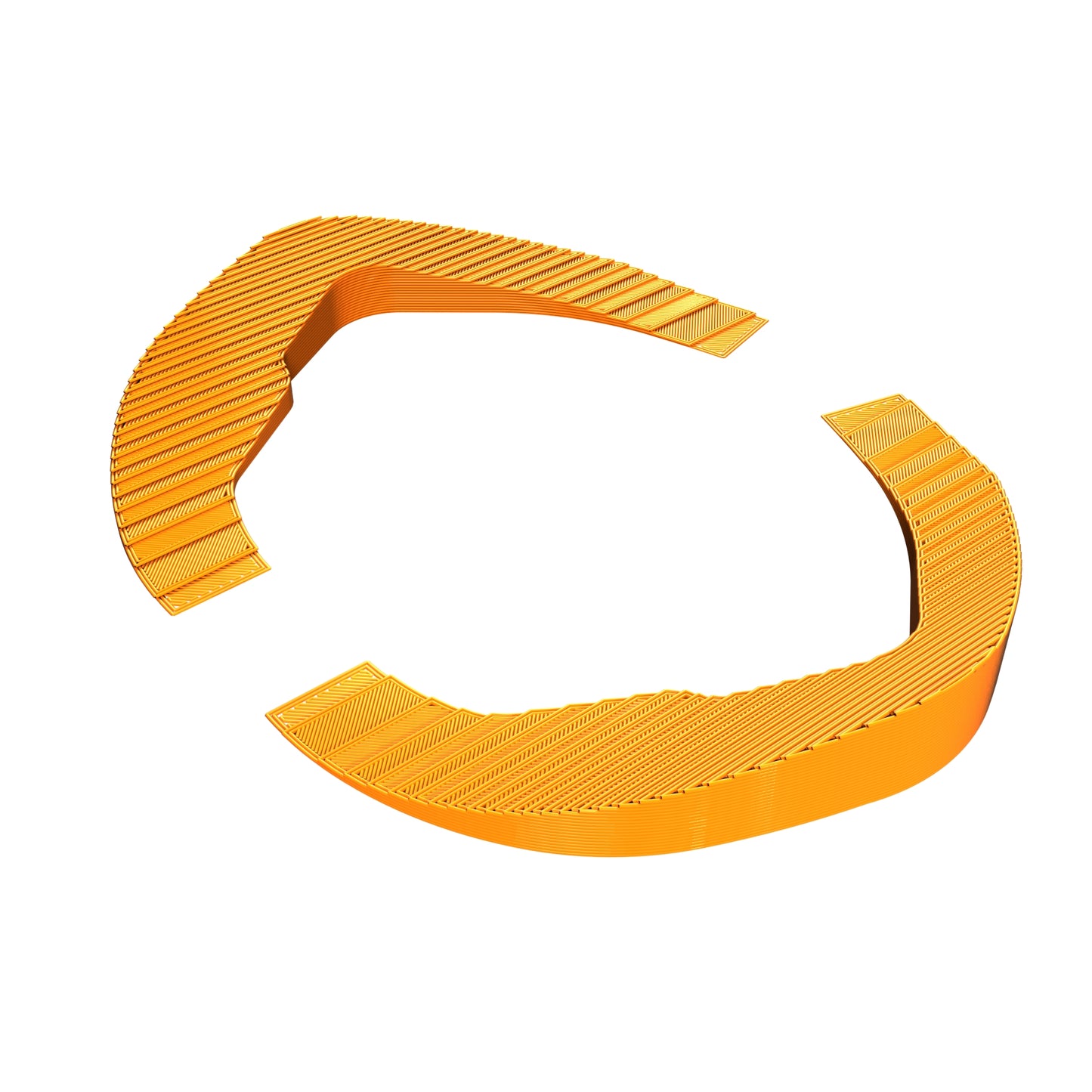 DJI Goggles V1/V2 Side Spacers TPU 3D Printed Orange