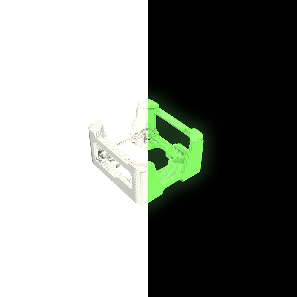 FPV DJI O3 20x20 and 25.5x25.5 Mounting Adapter Case 3D Printed TPU Glow in the dark