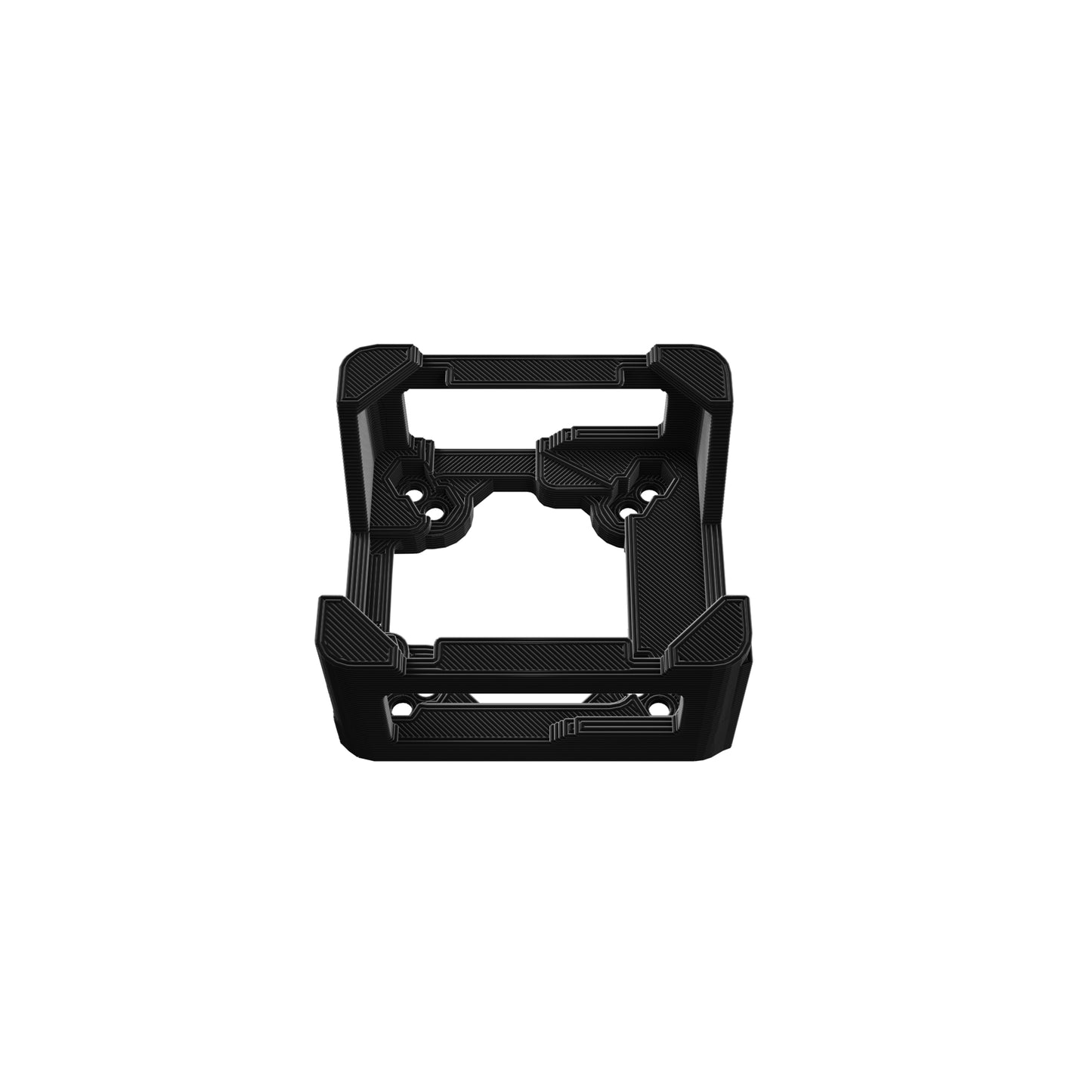 FPV DJI O3 20x20 and 25.5x25.5 Mounting Adapter Case 3D Printed TPU Black