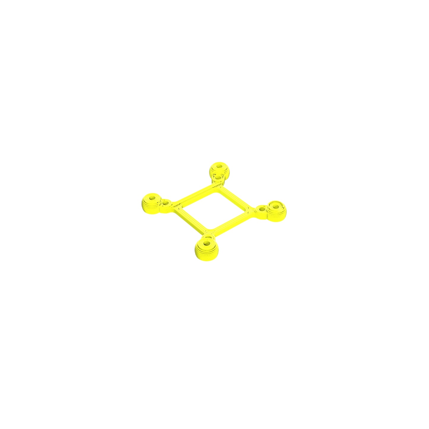 DJI O3 20x20 Mounting Adapter TPU 3D Printed Neon Yellow