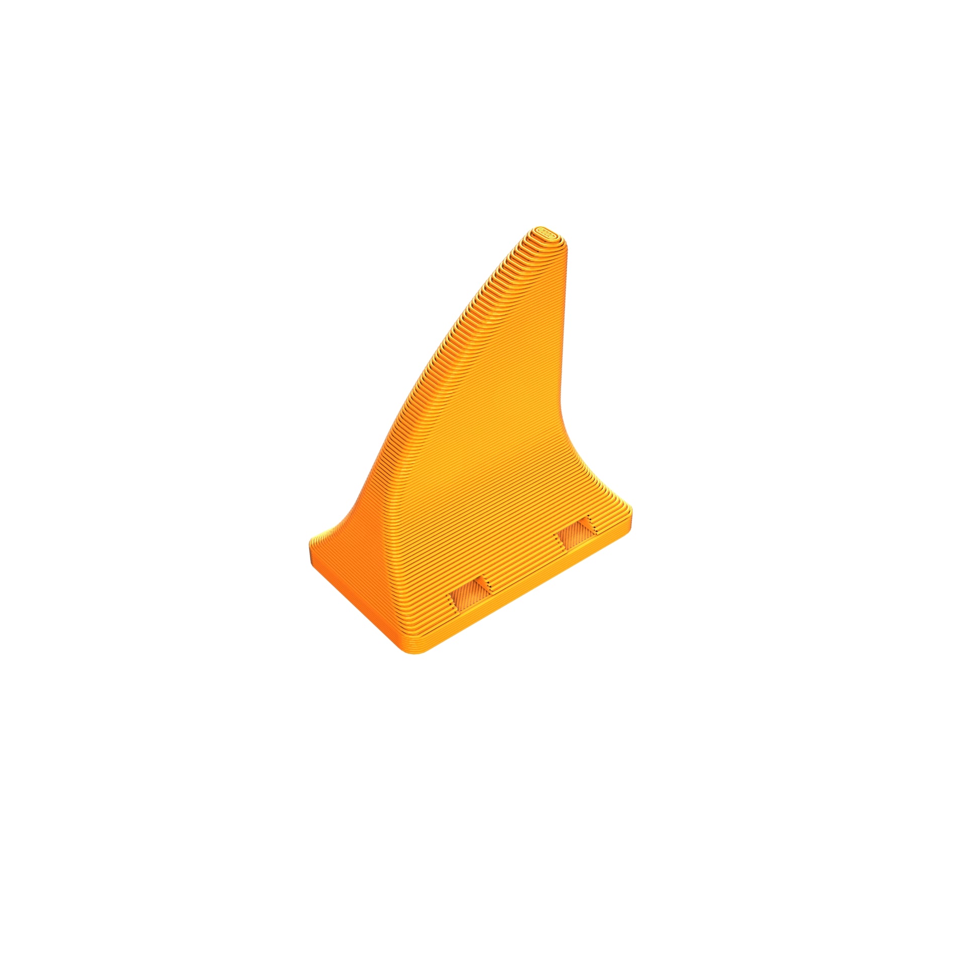 FPV Drone 3D Printed Accessory Shark Fin TPU Turtle Mode Orange