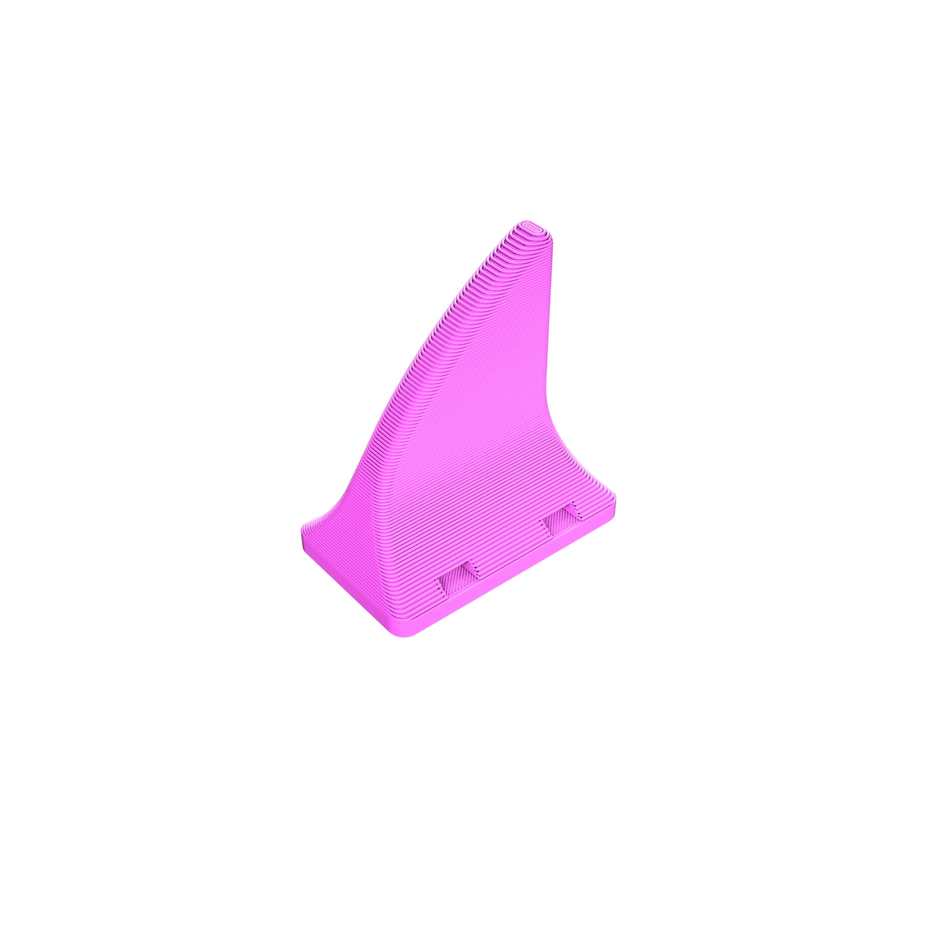 FPV Drone 3D Printed Accessory Shark Fin TPU Turtle Mode Pink