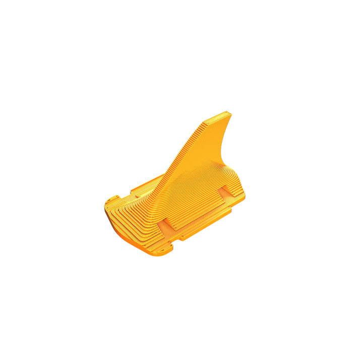 FPV DRone Turtle Mode Shark Fin 3D Printed TPU Accessory Part Orange