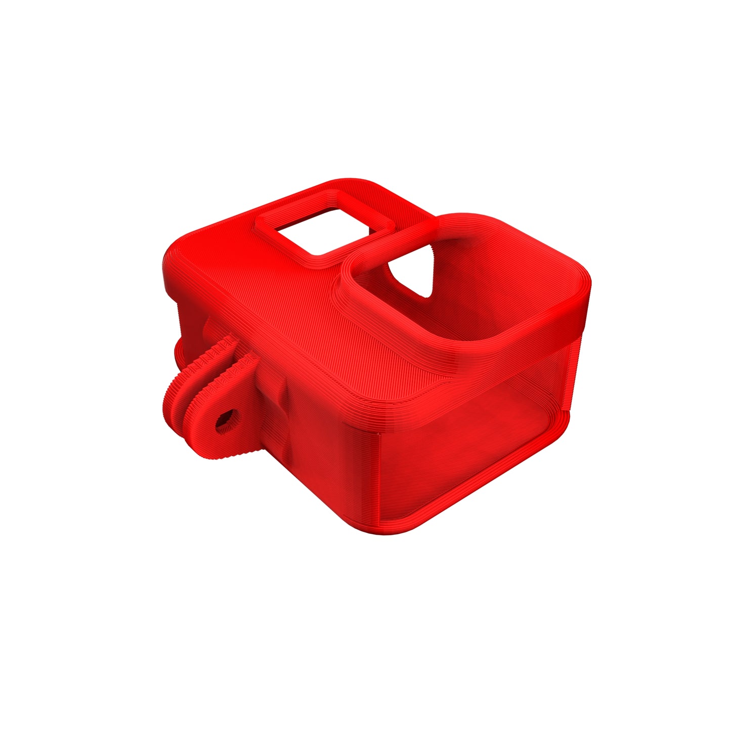 GoPro Hero 8 Regular FPV Case Red 3D Printed Part for FPV