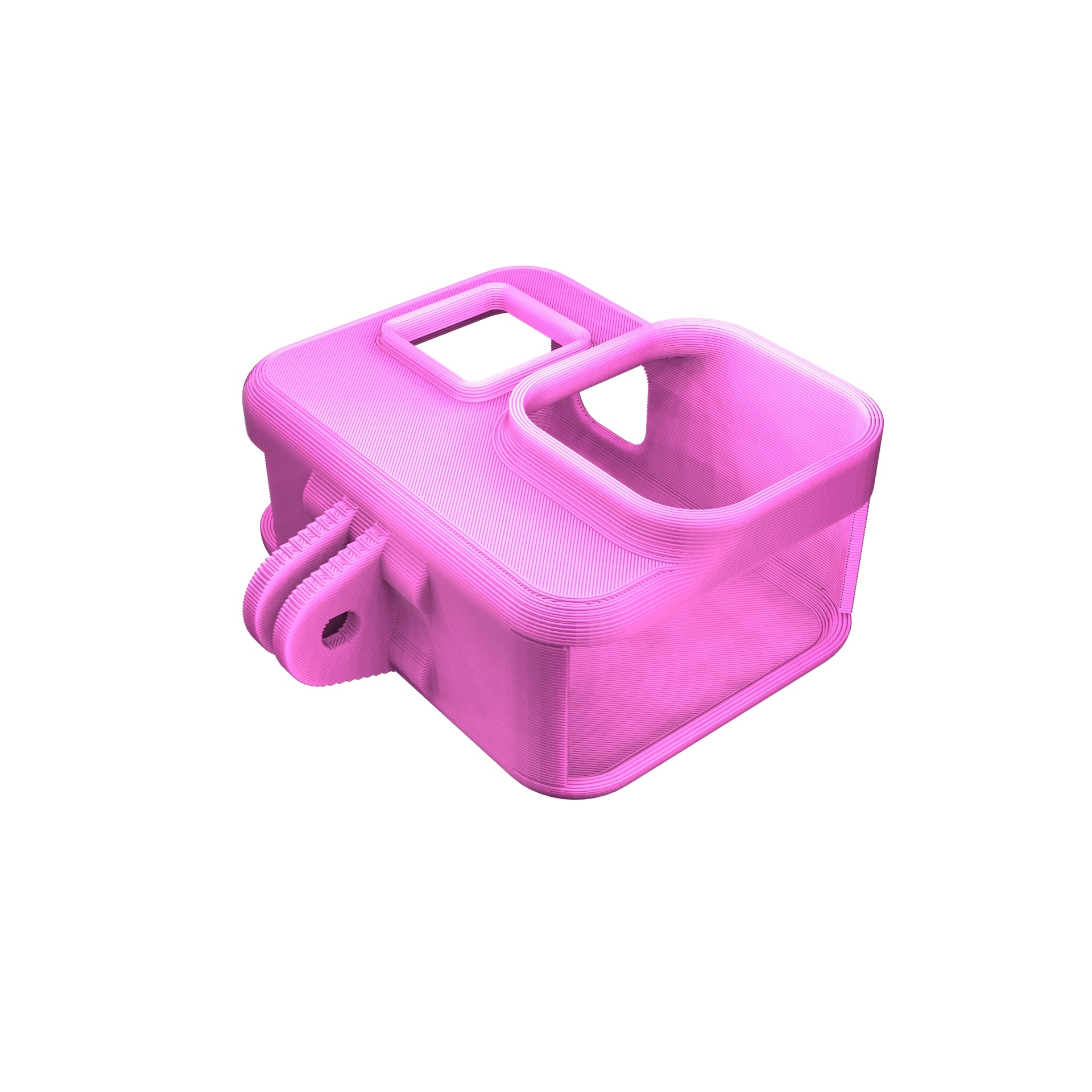 GoPro Hero 8 Regular FPV Case TPU Pink Mount for FPV Drone